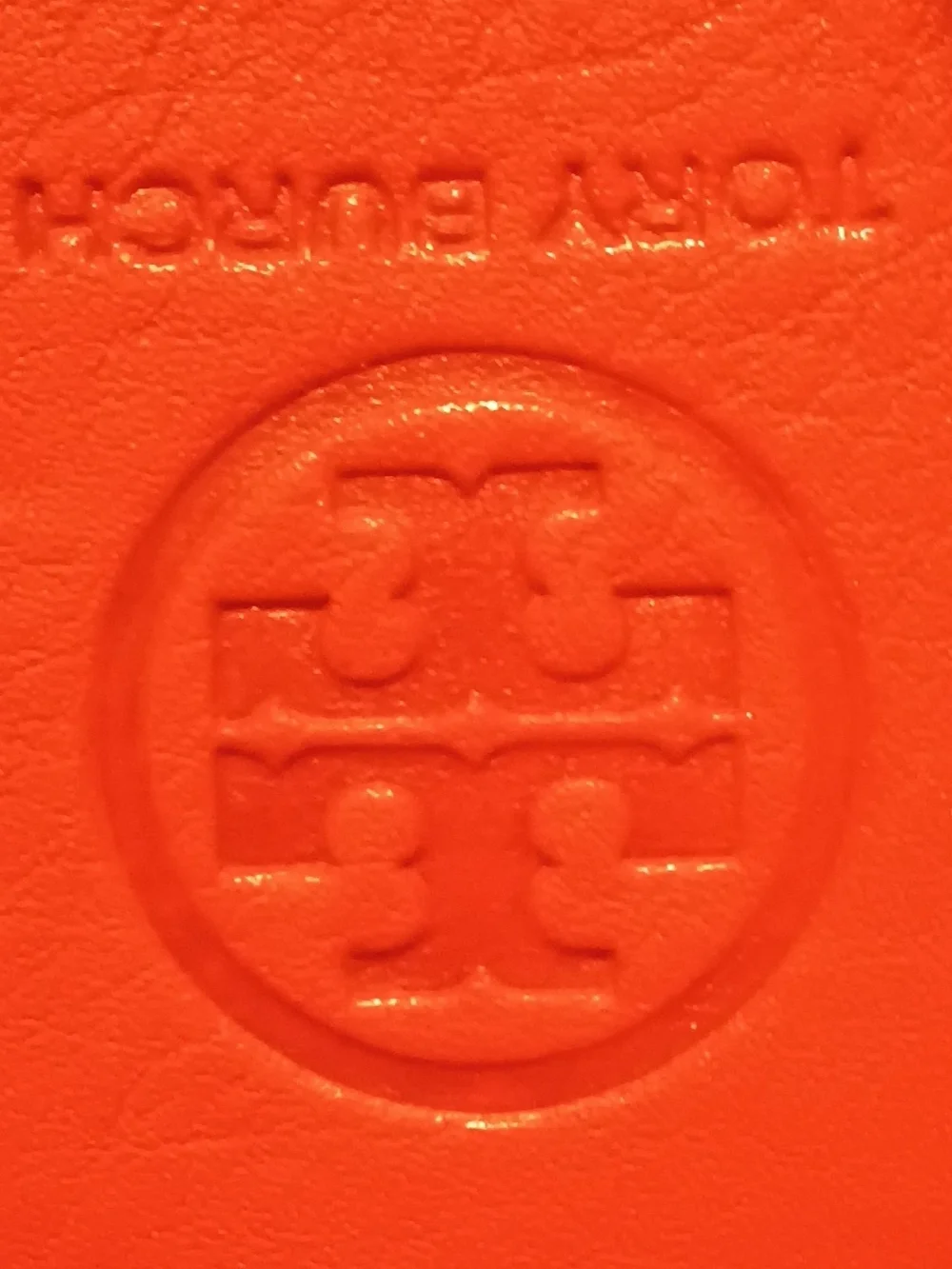 Tory Burch Orange Leather Thong Sandals